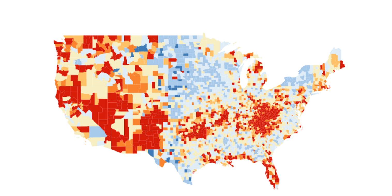 How to build an interactive county level map like the New York Times