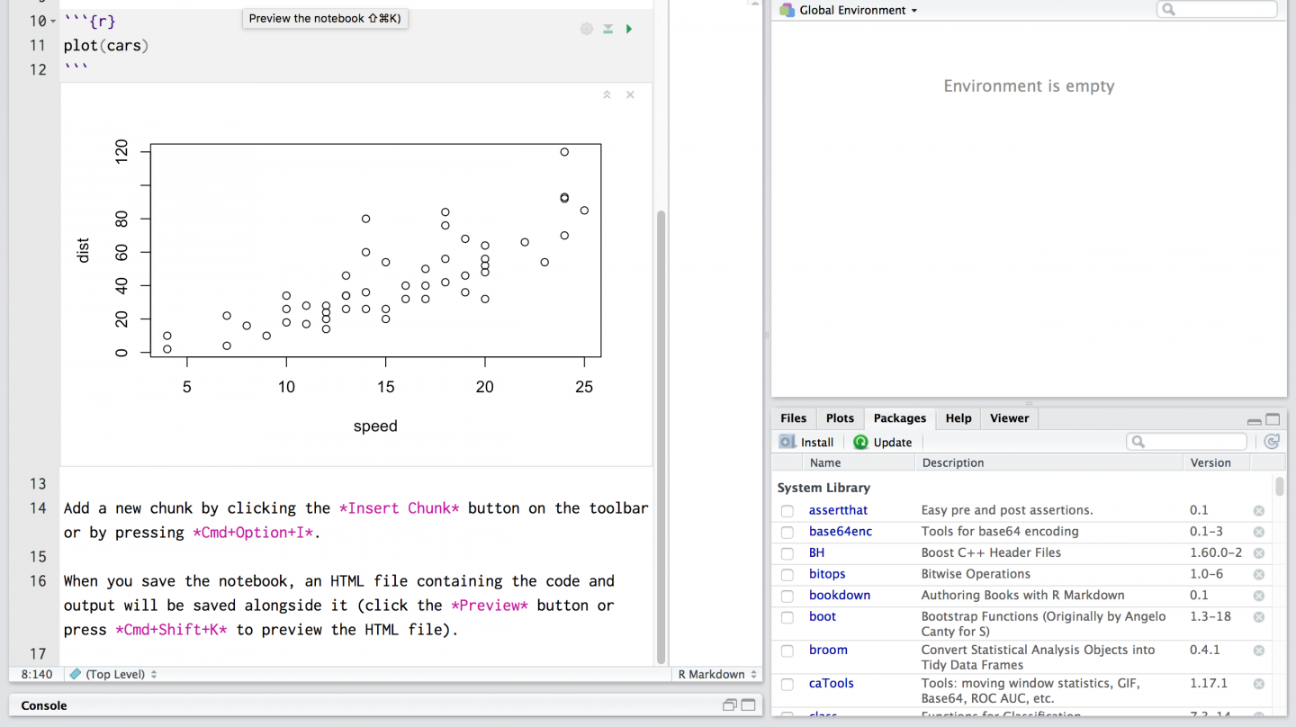 Getting Started With R in RStudio Notebooks - Storybench