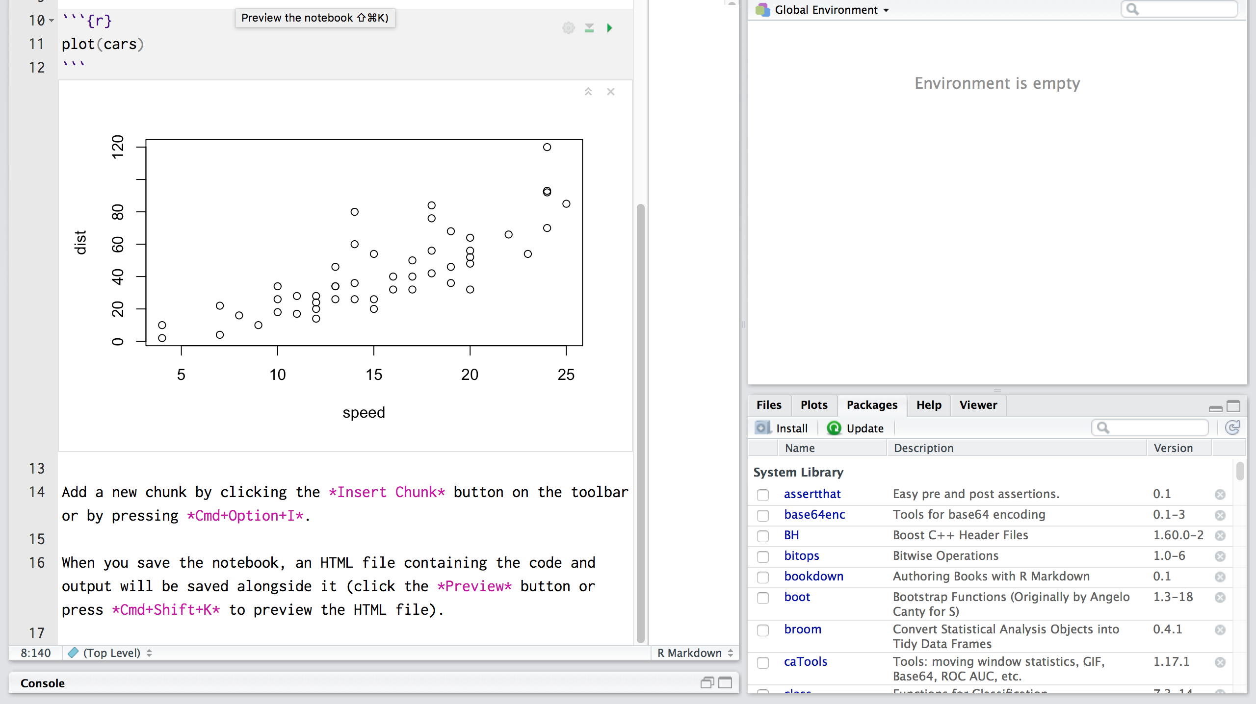 Getting Started With R in RStudio Notebooks