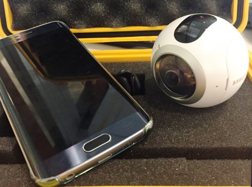 For this 360 video, Griffiths just used his phone and a Gear 360.