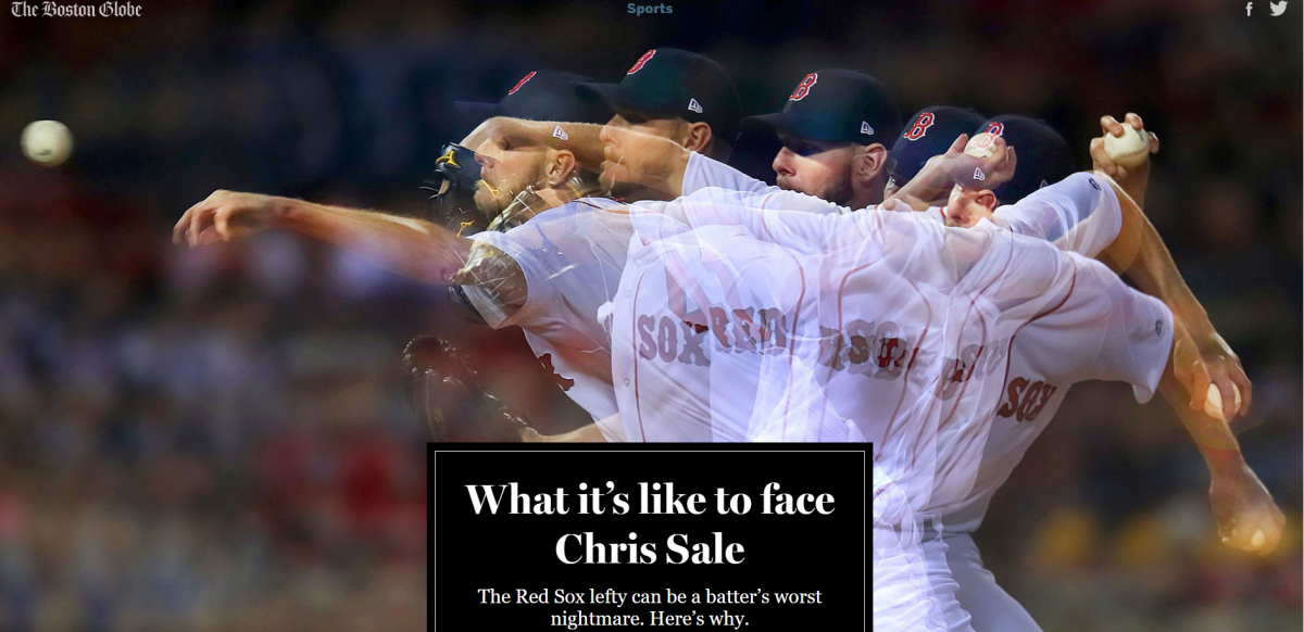 How The Boston Globe brought Red Sox pitcher Chris Sale’s unique delivery to life Storybench