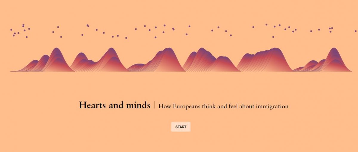 Screenshot of opening title page of Hearts and minds.