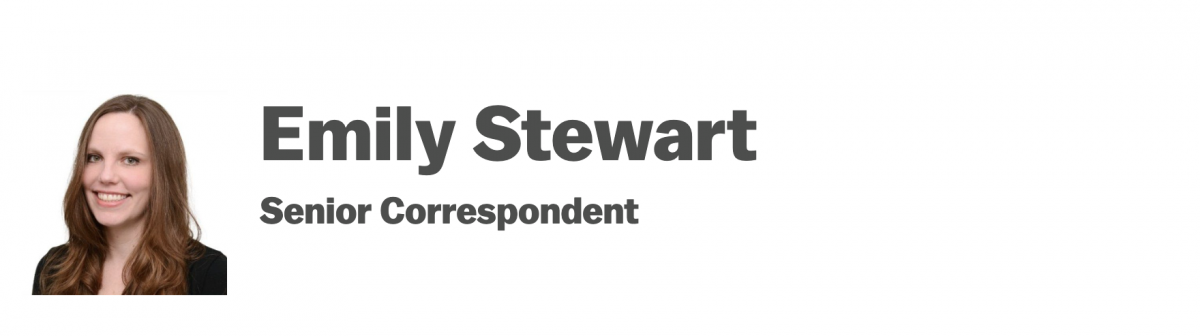 Image of Emily Stewart next to her name and title "senior correspondent."